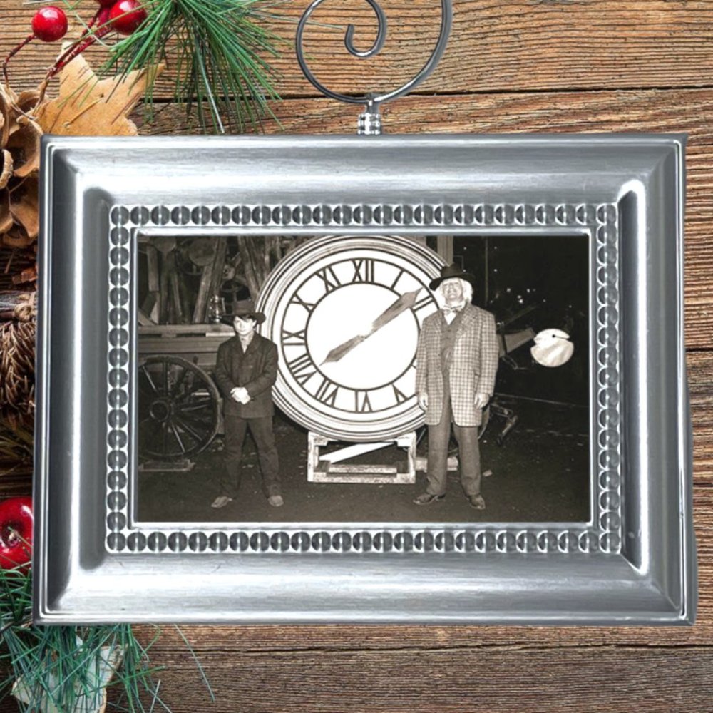 Back To The Futute Marty Mcfly Doc Brown Movie Memorabilia Christmas Ornament
